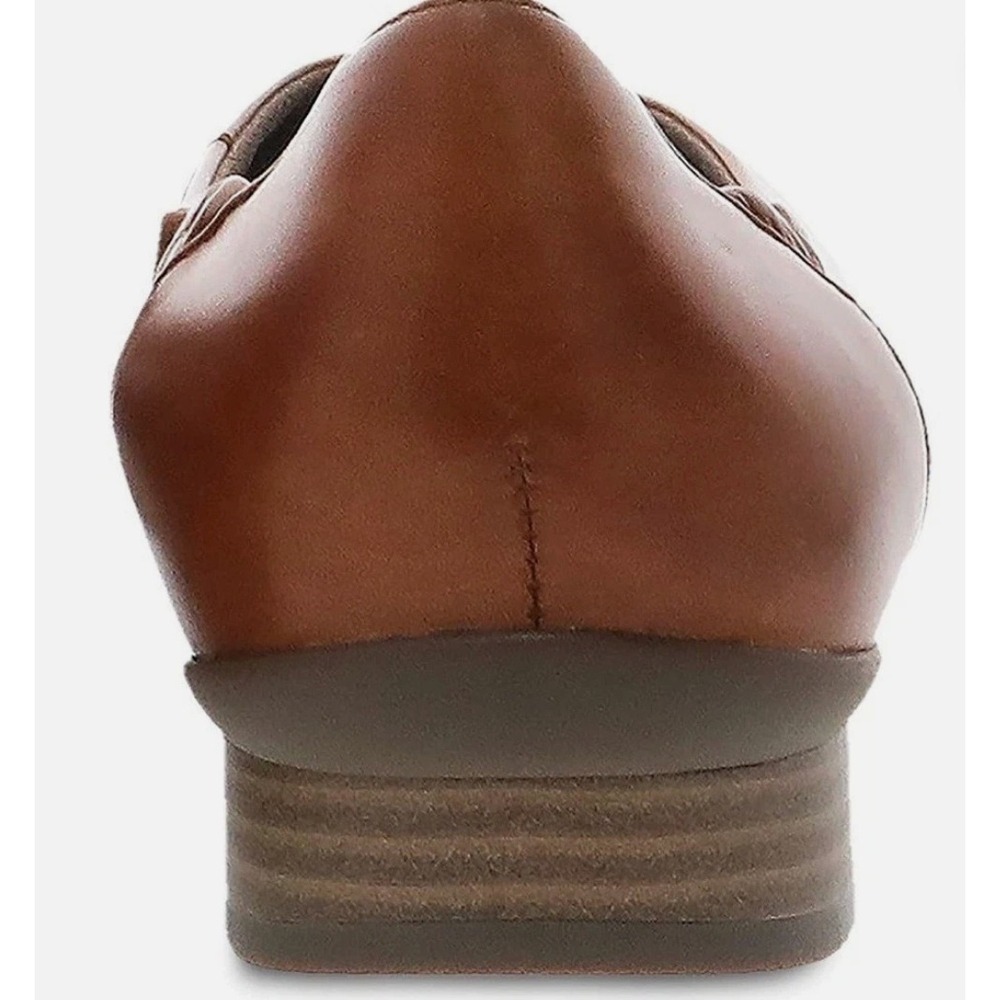 Dansko Kira Aniline Women's Shoes Size 7.5 US Tan Cognac Leather Flats Ballerina - Picture 4 of 8
